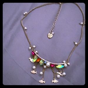 Betsey Johnson little fish necklace